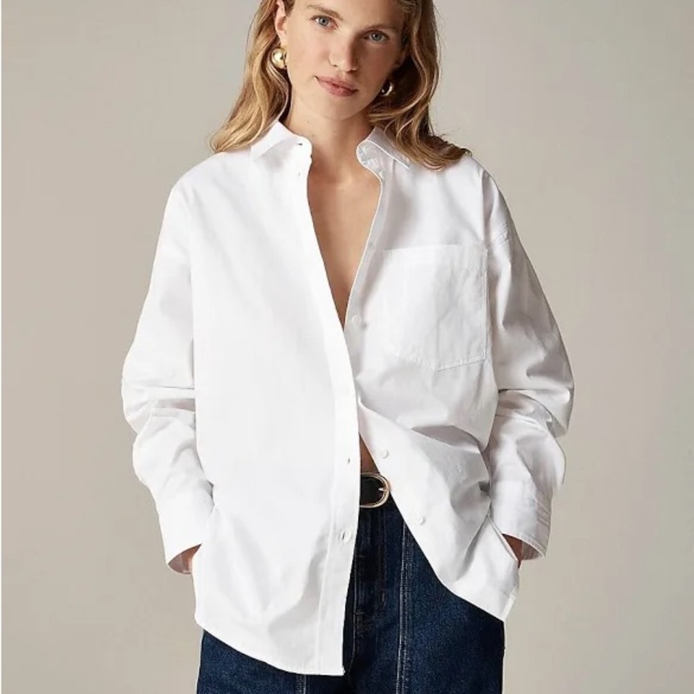 J.Crew Etienne oversized shirt in lightweight oxford